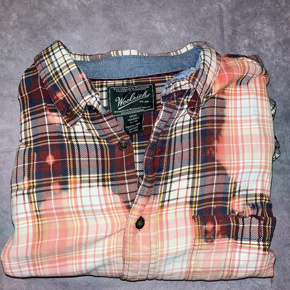 Bleached Woolrich Flannel